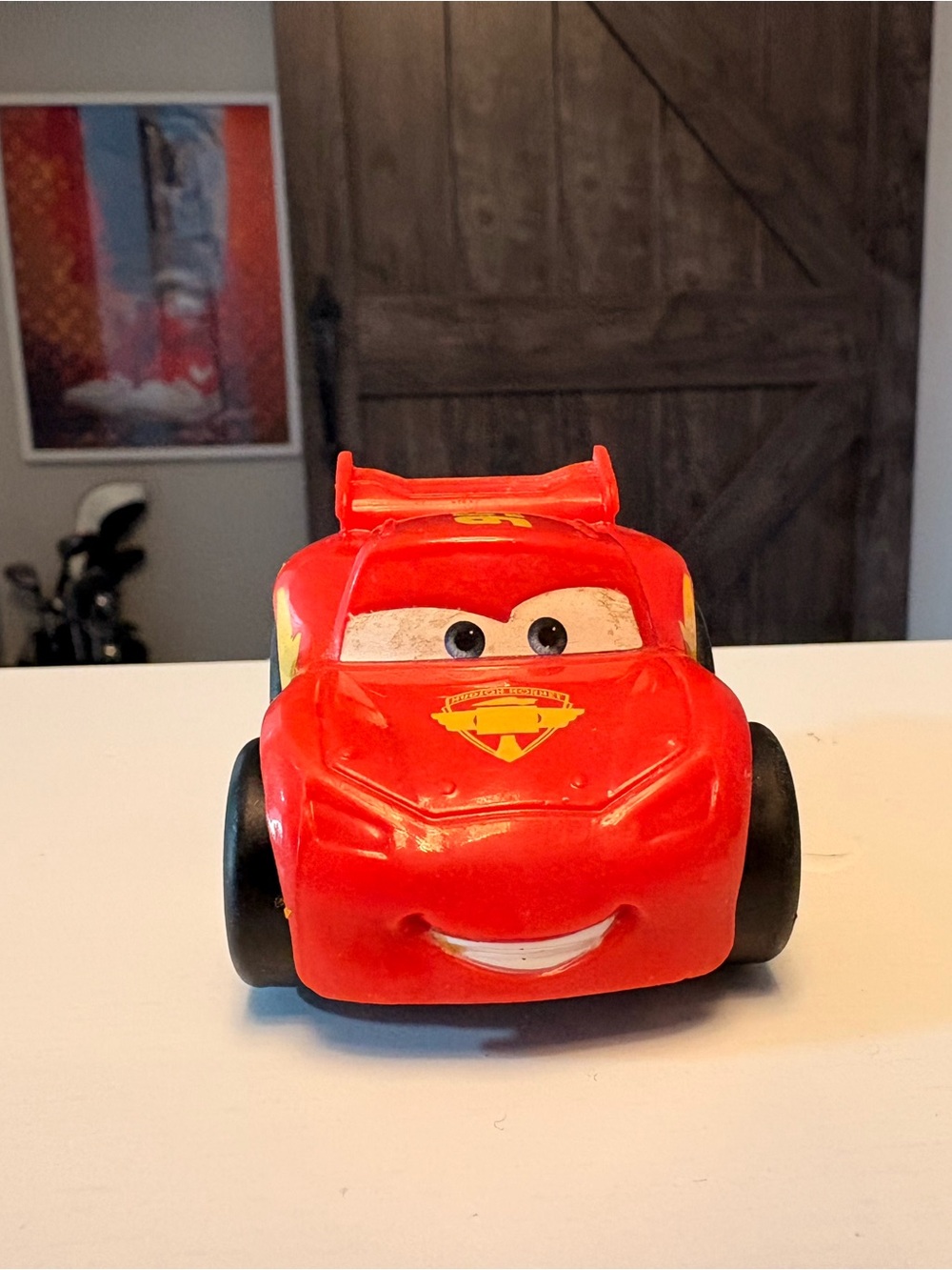 Fisher Price 2011 Lightning McQueen Little People Wheelie